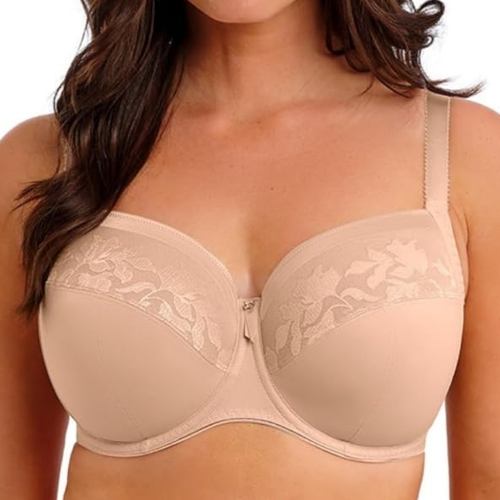 Fantasie Side Support Beige Underwire Unpadded Unlined Bra FL2982 36J Lingerie